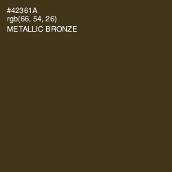 #42361A - Metallic Bronze Color Image